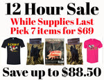 12 hour sale you pick 7 items for $69 save $88.50