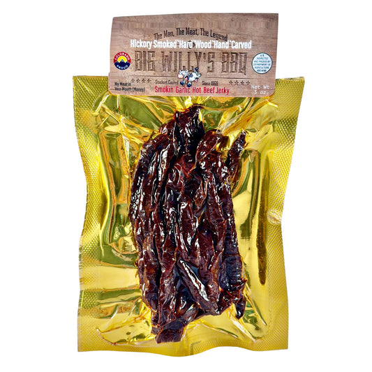 Smokin Garlic Hot Beef Jerky, Buy Jerky Online, Colorado Beef Jerky