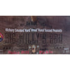 Wooden packaging for Big Willy's BBQ Spicy Dill Pickle peanuts with branding and text. Spicy peanuts, traveling snacks